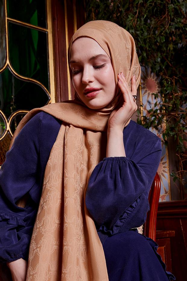 Gold Tuğra Desen Grazia Şal