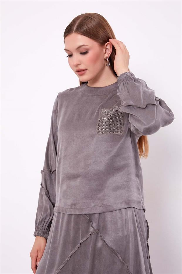 Gri Asimetrik Model Cupra Etek Takım