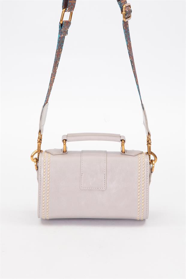 Gri Benek Detay Omuz Çantası