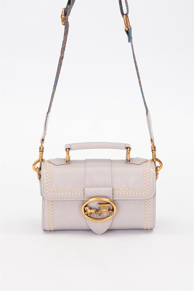 Gri Benek Detay Omuz Çantası