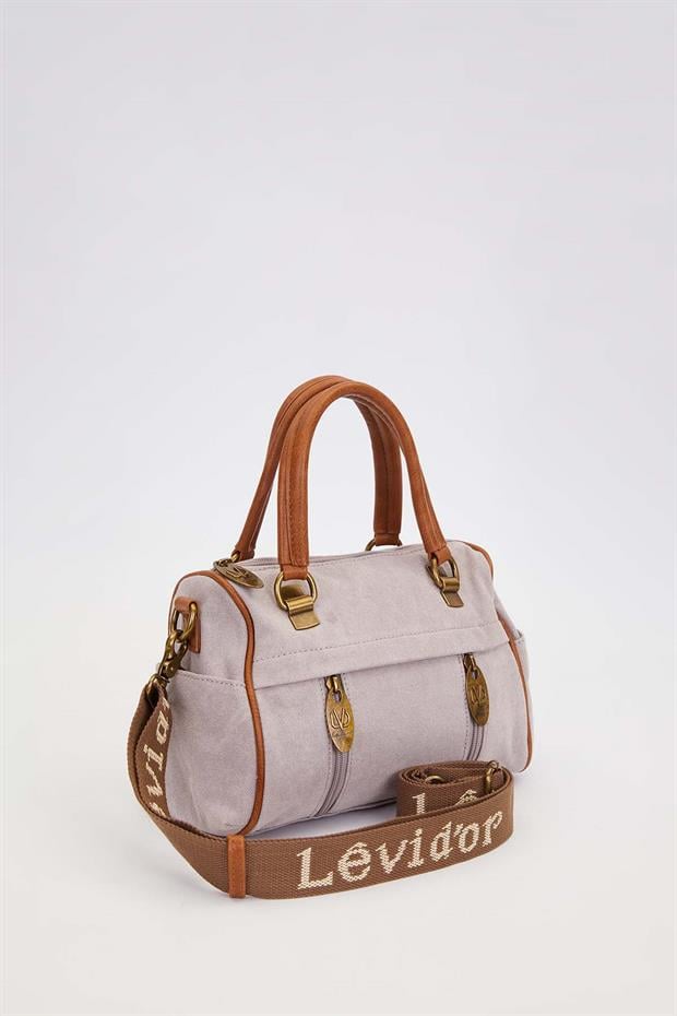 Gri Çok Gözlü El Kanvas El Çanta