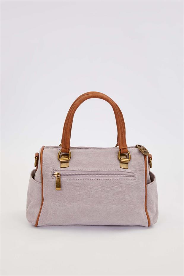 Gri Çok Gözlü El Kanvas El Çanta