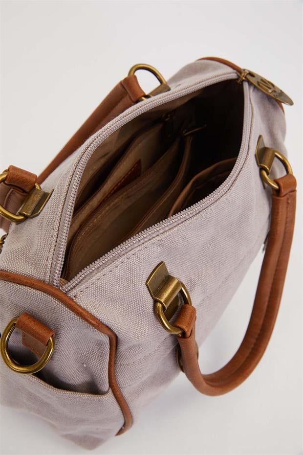 Gri Çok Gözlü El Kanvas El Çanta