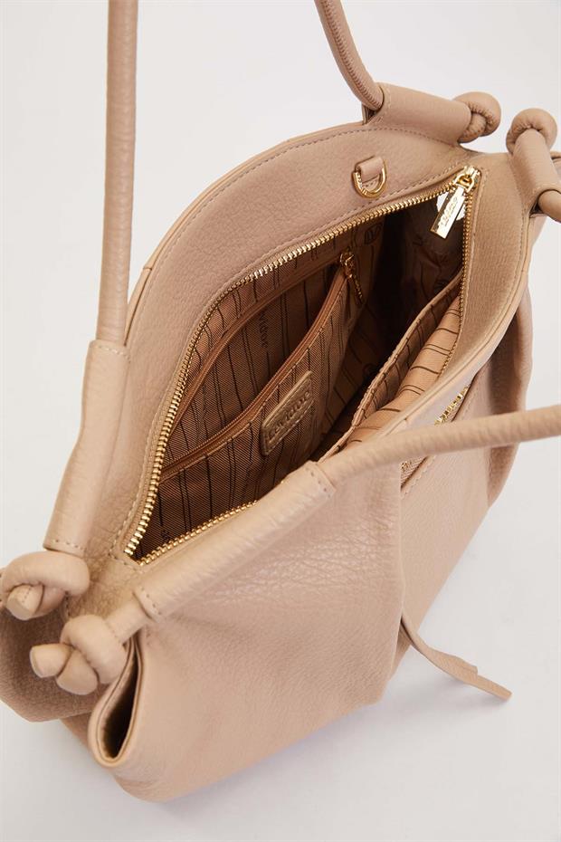 Gri Düğüm Askı Detaylı Omuz Çantası