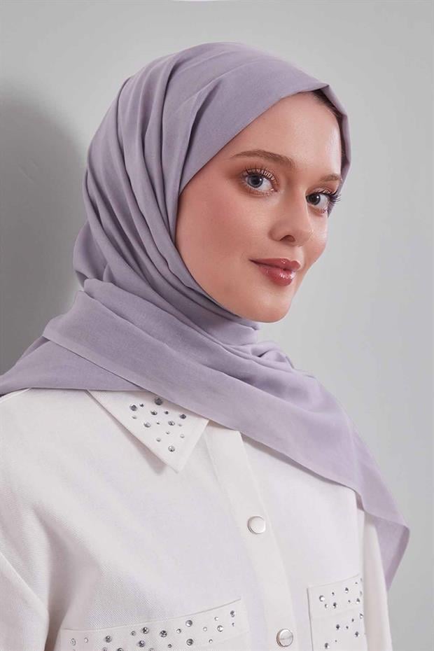 Gri Düz Tensel Şal