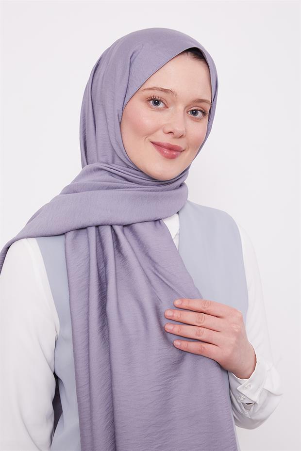 Gri Leola Düz Şal