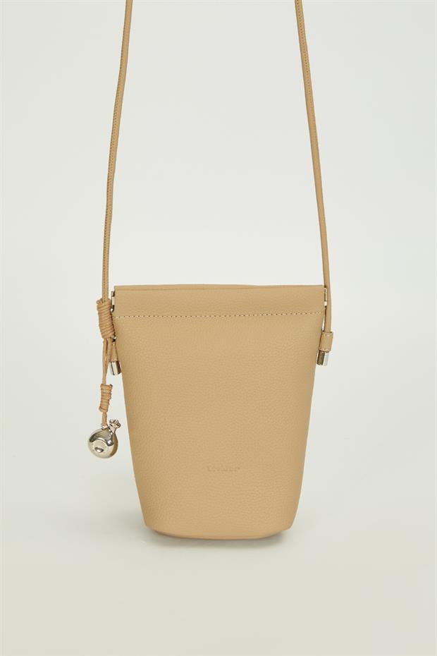 Gri Metal top Aksesuarlı Omuz Çantası