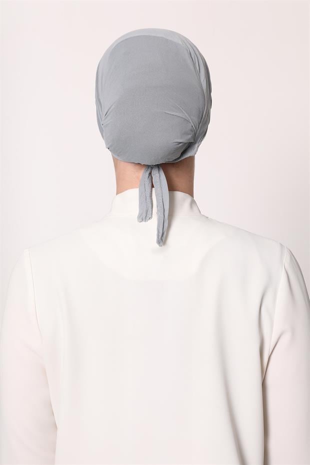 Gri Parisien Dikişsiz Bone