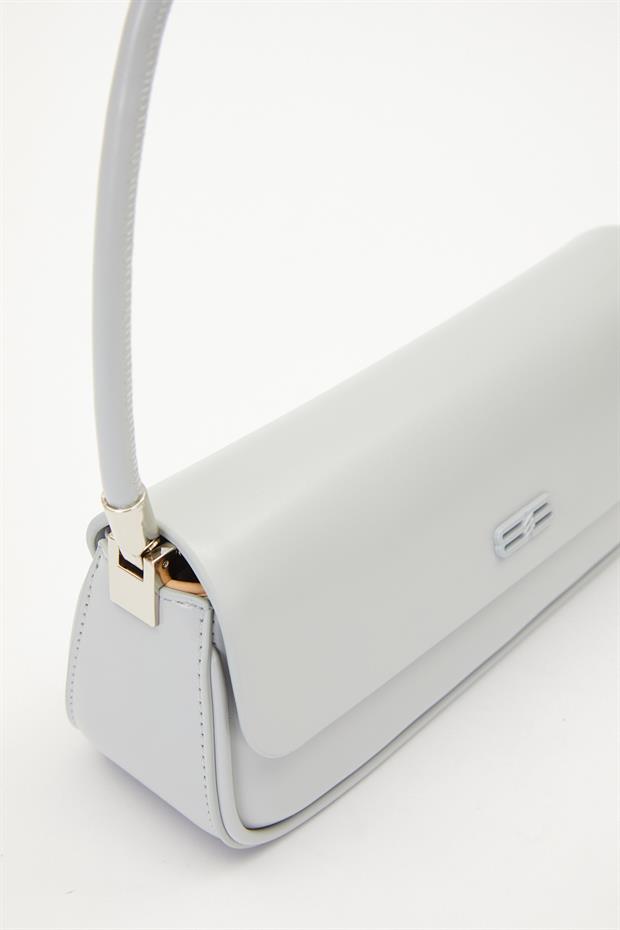 Gri Uzun Askılı Omuz Çantası