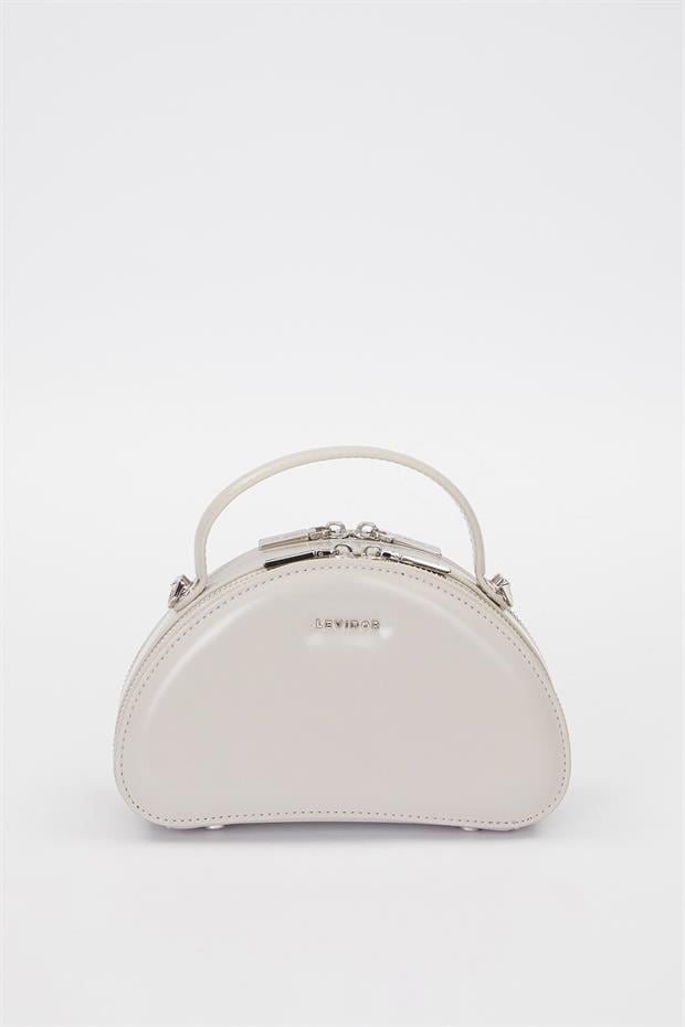 Gri Yarım Ay Model Omuz Çantası