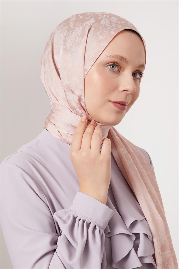 Gül Çiçek Desen İtalyan Jakar Şal