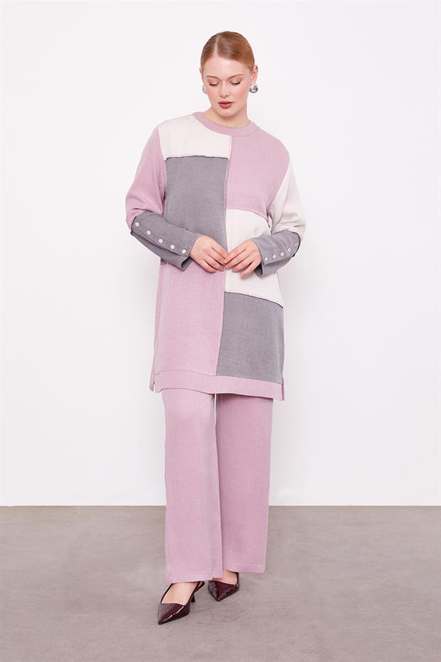 Gül Çift Renkli İkili Takım