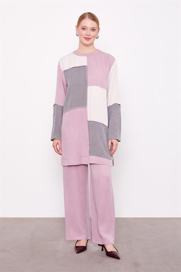 Gül Çift Renkli İkili Takım