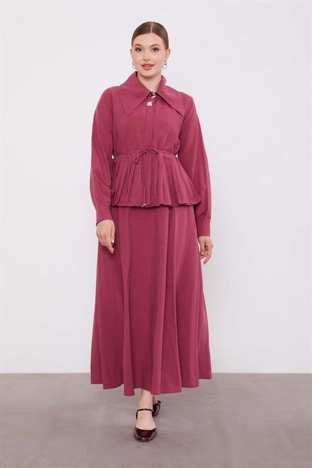 Gül Etek Ucu Pileli Cupra Etek Takım