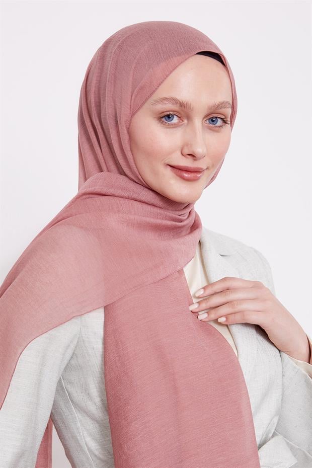 Gül Kurusu Arlyn Düz Şal