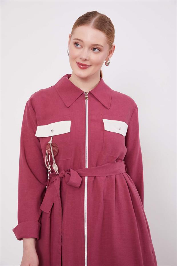 Gül Kurusu Cep Aksesuar Detaylı Cupra Kap