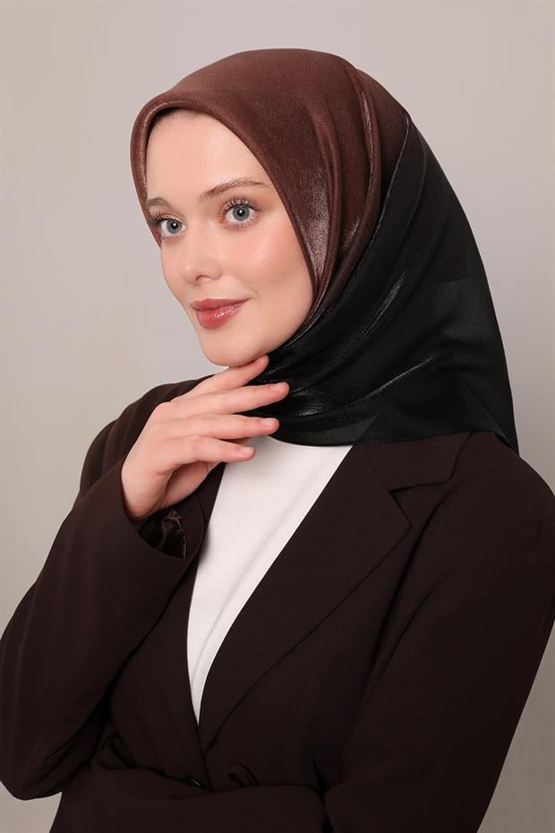 Gül Kurusu Çift Renk Kehribar Eşarp