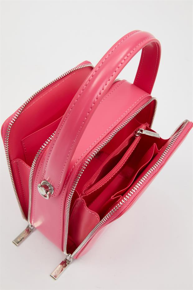 Gül Kurusu Dikdörtgen Model Omuz Çantası