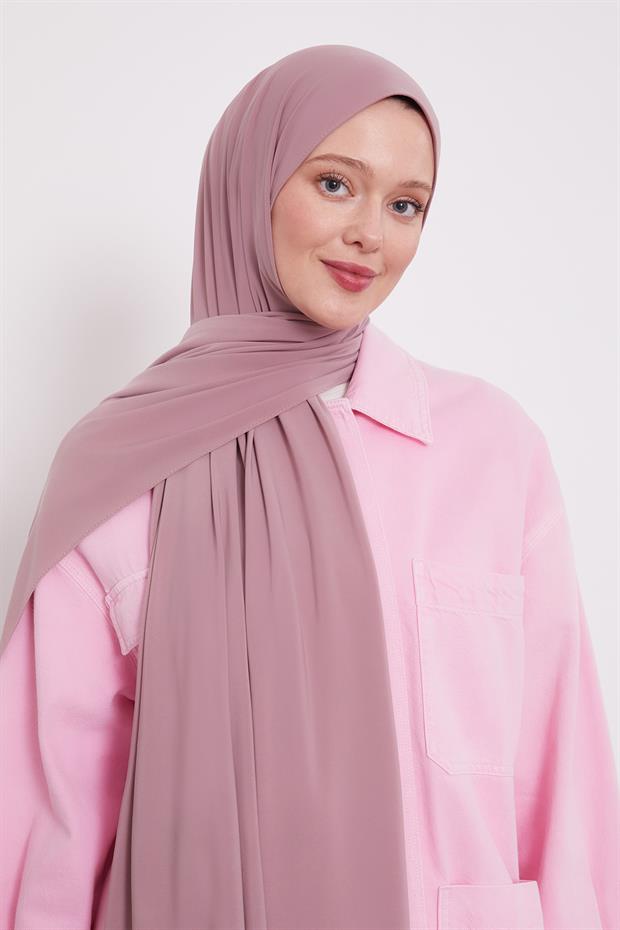 Gül Kurusu Düz Sandy Şal