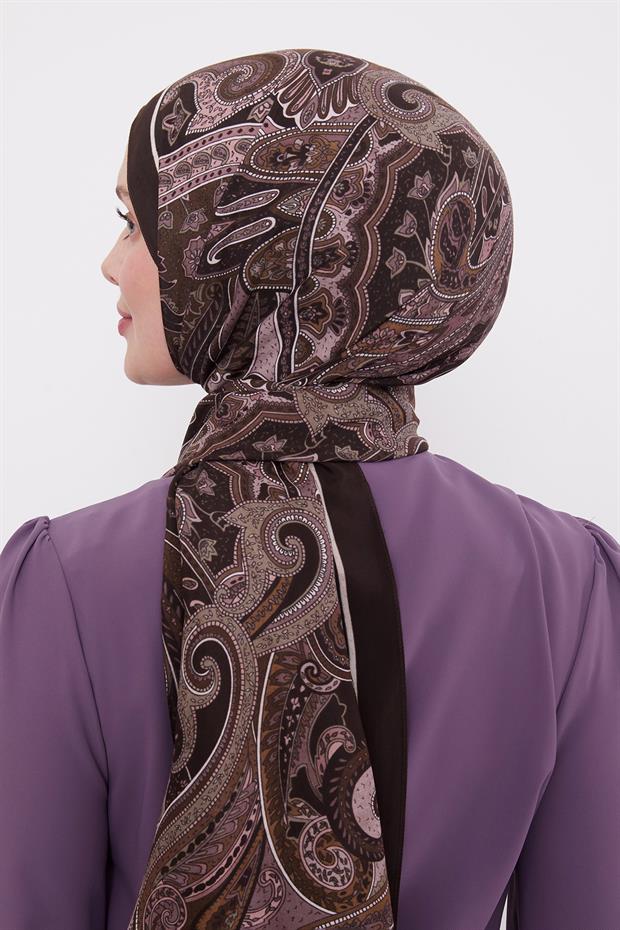 Gül Kurusu Etnik Desen Royal Şal