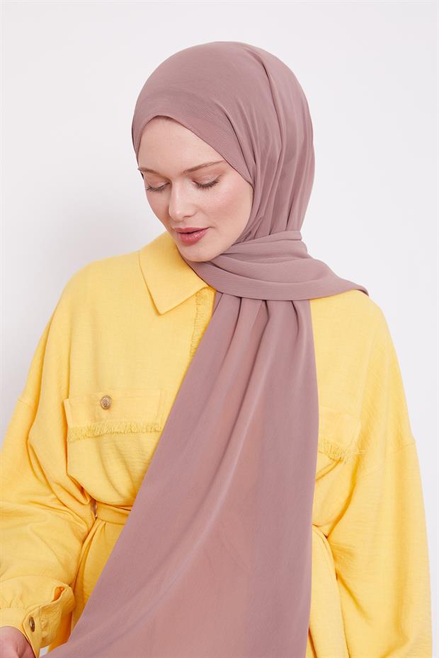 Gül Kurusu Krinkıl Düz Şal