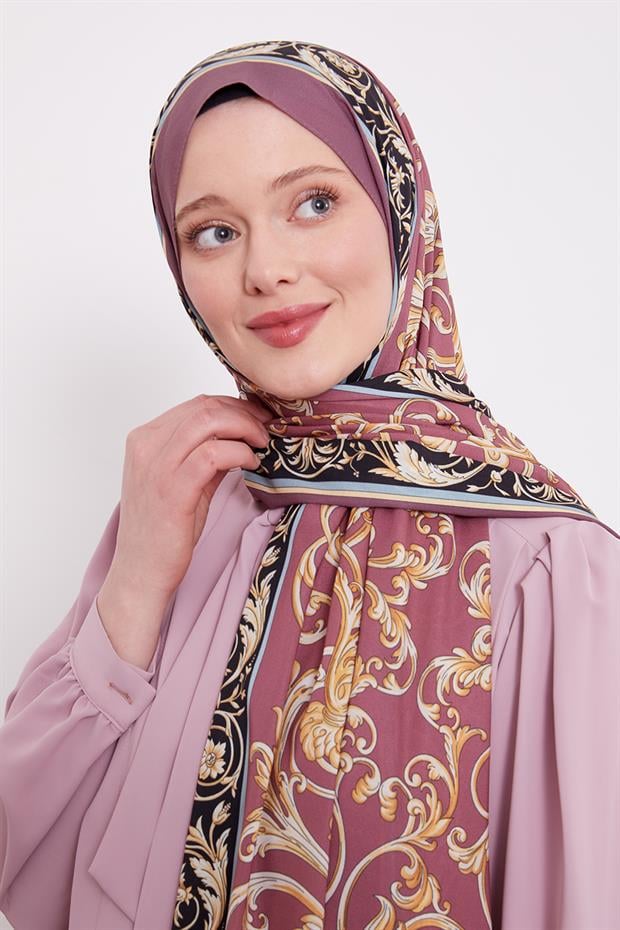 Gül Kurusu Varak Desen Love Şal