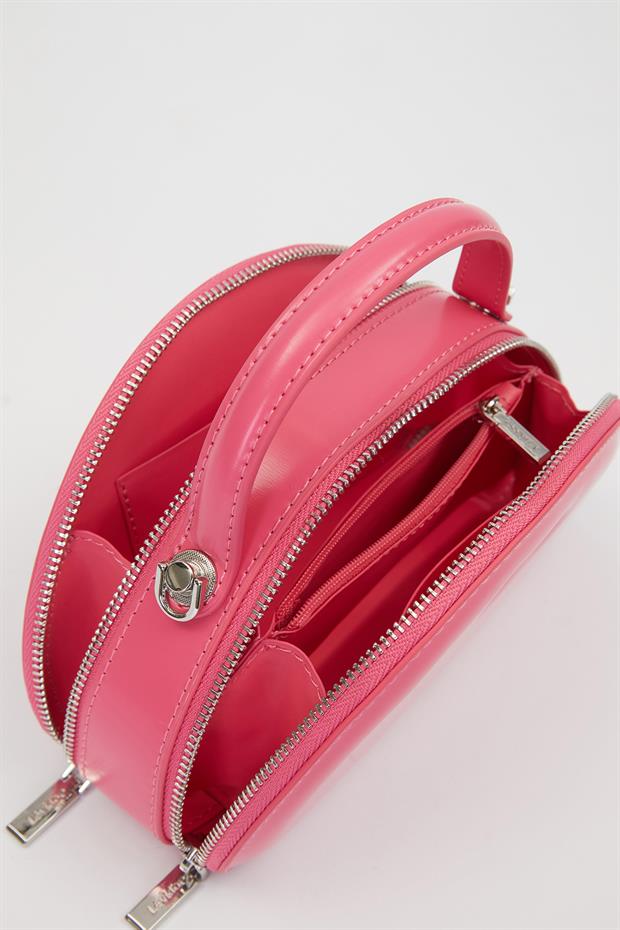 Gül Kurusu Yarım Ay Model Omuz Çantası