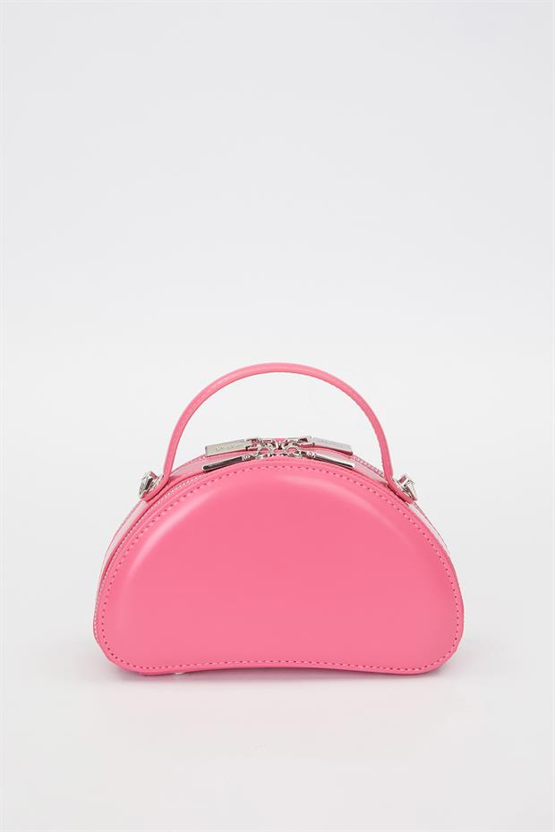 Gül Kurusu Yarım Ay Model Omuz Çantası