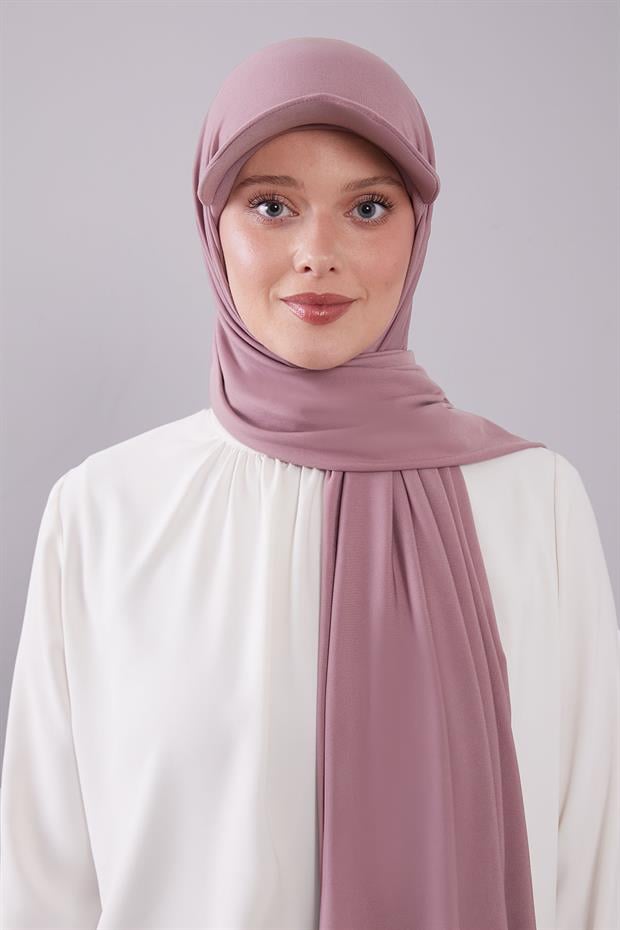 Gül Pratik Şapkalı Şal