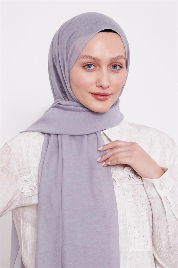 Gümüş Arlyn Düz Şal