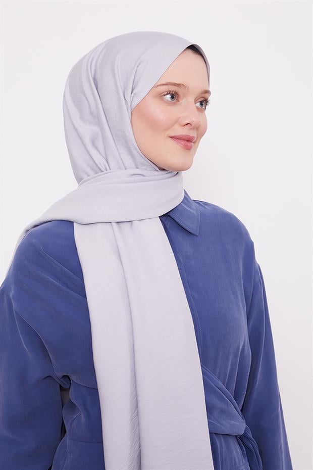 Gümüş Leola Düz Şal