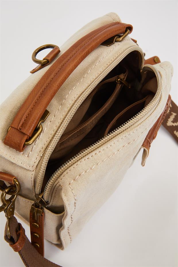 Haki Çift Askı Kullanımlı El Çantası