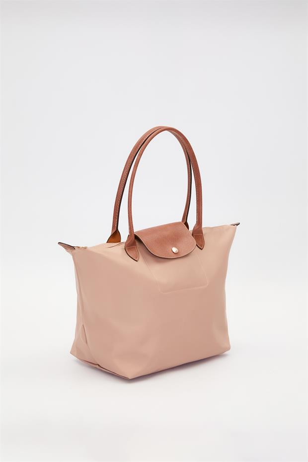 Haki Deri Askılı Tote Omuz Çantası