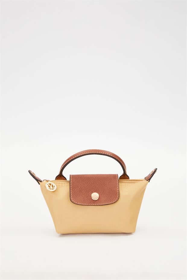 Haki Deri Kapak Detaylı El Çantası