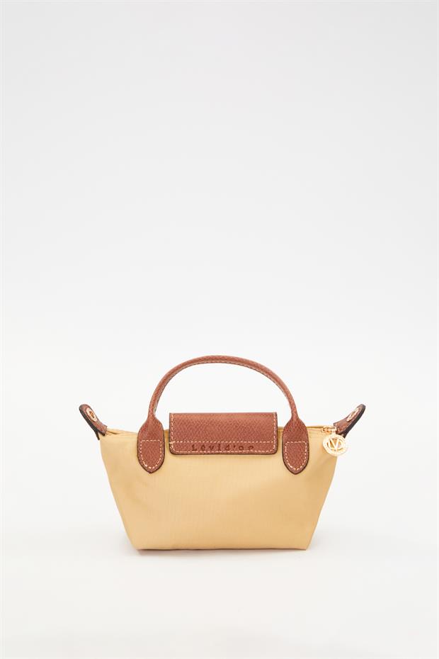 Haki Deri Kapak Detaylı El Çantası