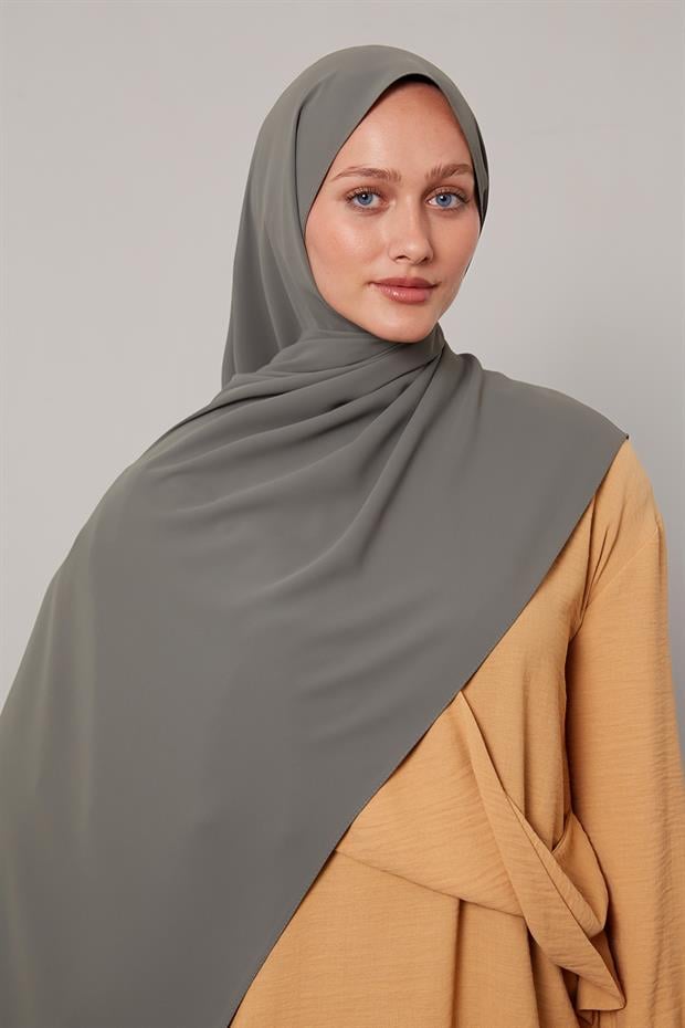 Haki Düz Trend Şal