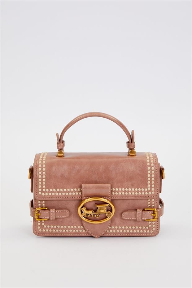 Haki İkili Kemer Görünümlü El Çantası