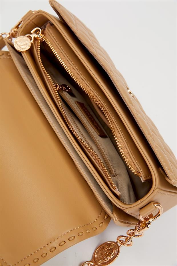 Haki Kalp Toka Detay Omuz Çantası