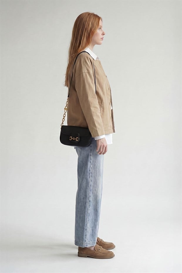 Haki Sıfır Yaka Ceket