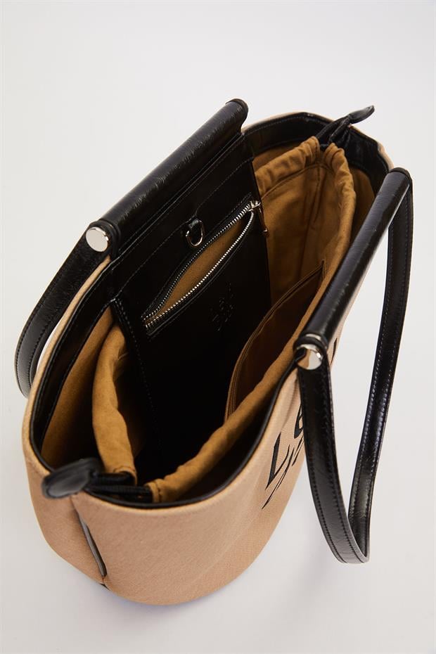 HAKİ - SİYAH Kumaş Görünümlü Omuz Çantası