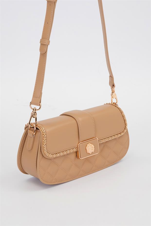 Haki Toka Detay Omuz Çantası