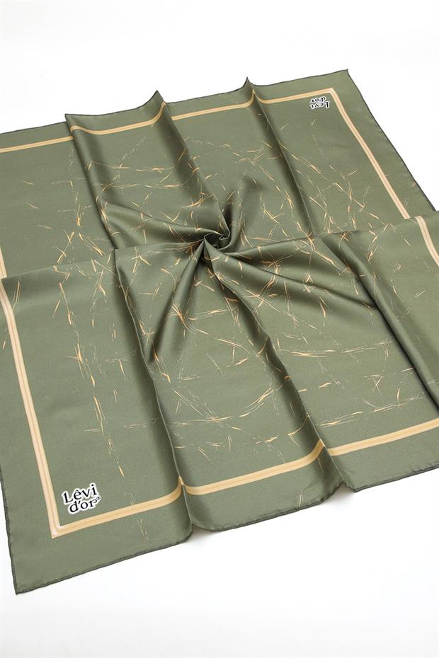 Twill Saf İpek Eaşrp Haki