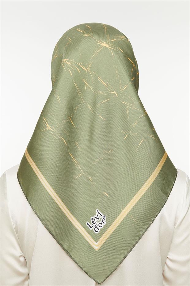 Twill Saf İpek Eaşrp Haki
