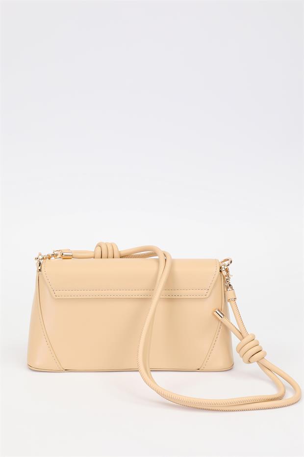 Haki Büzgü Detay Omuz Çantası