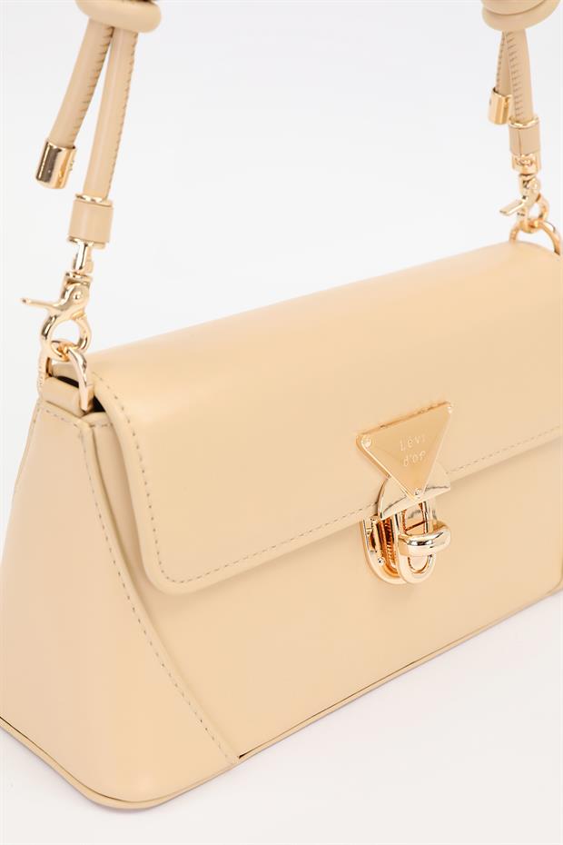 Haki Büzgü Detay Omuz Çantası