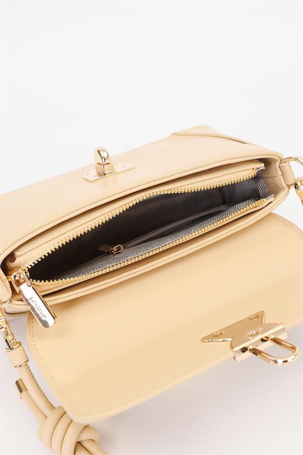 Haki Büzgü Detay Omuz Çantası