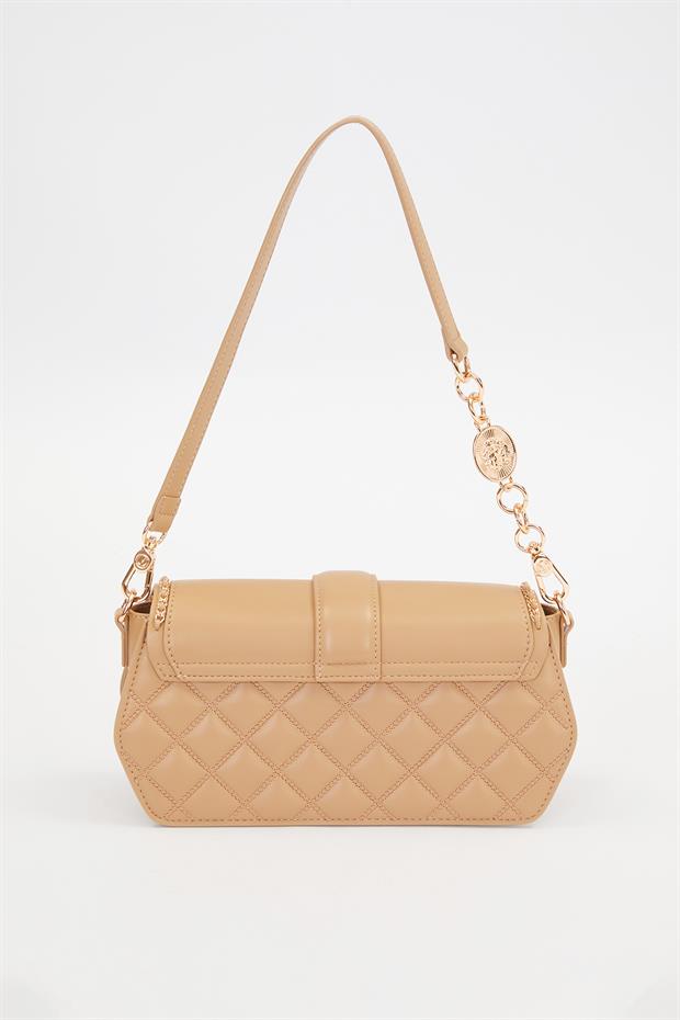 Haki Yuvarlak Toka Detay Omuz Çantası