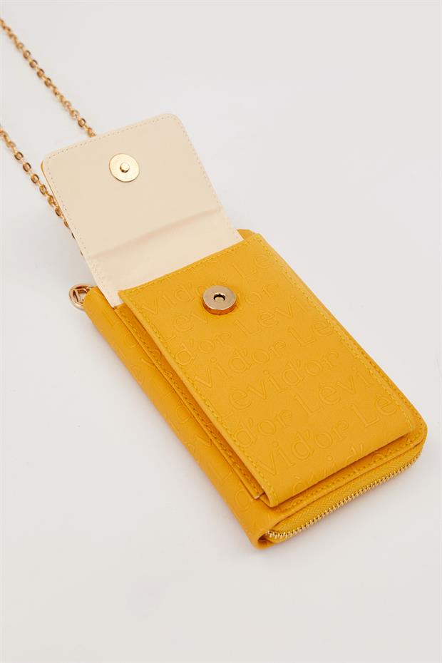 Hardal Baskı Model Zincirli Cüzdan