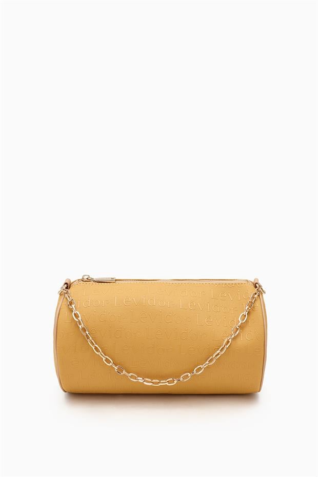 Hardal Baskılı Silindir Model El Çantası