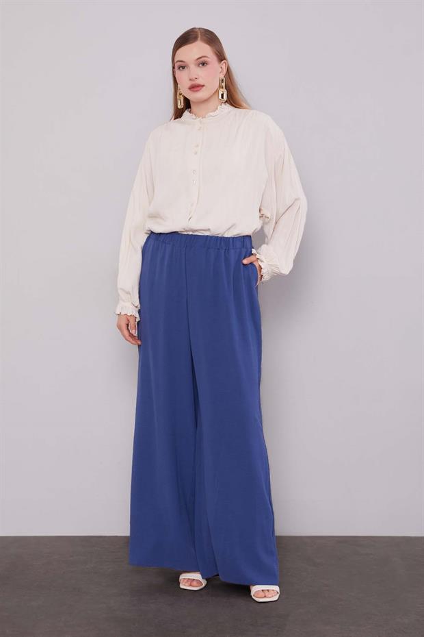 İndigo Bol Paça Aerobin Pantolon